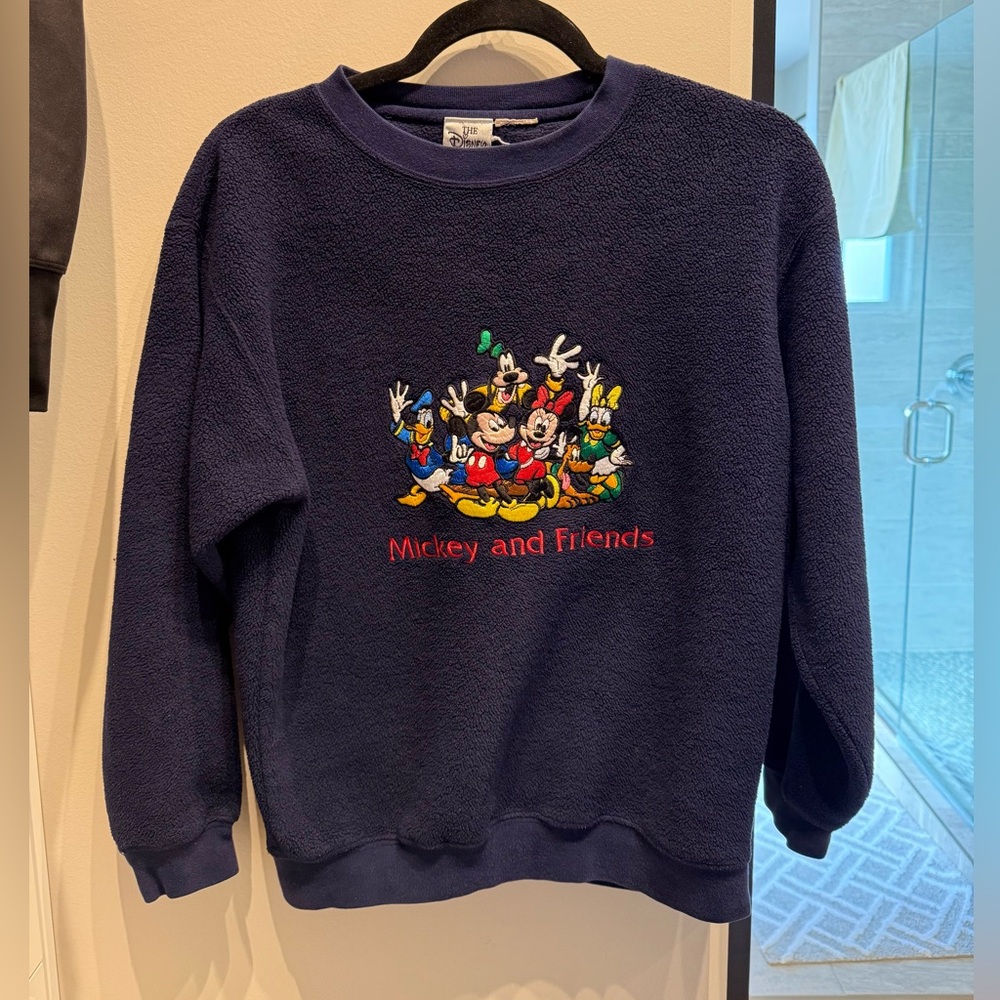 Vintage Disney Mickey and Friends in navy from the Disney Store